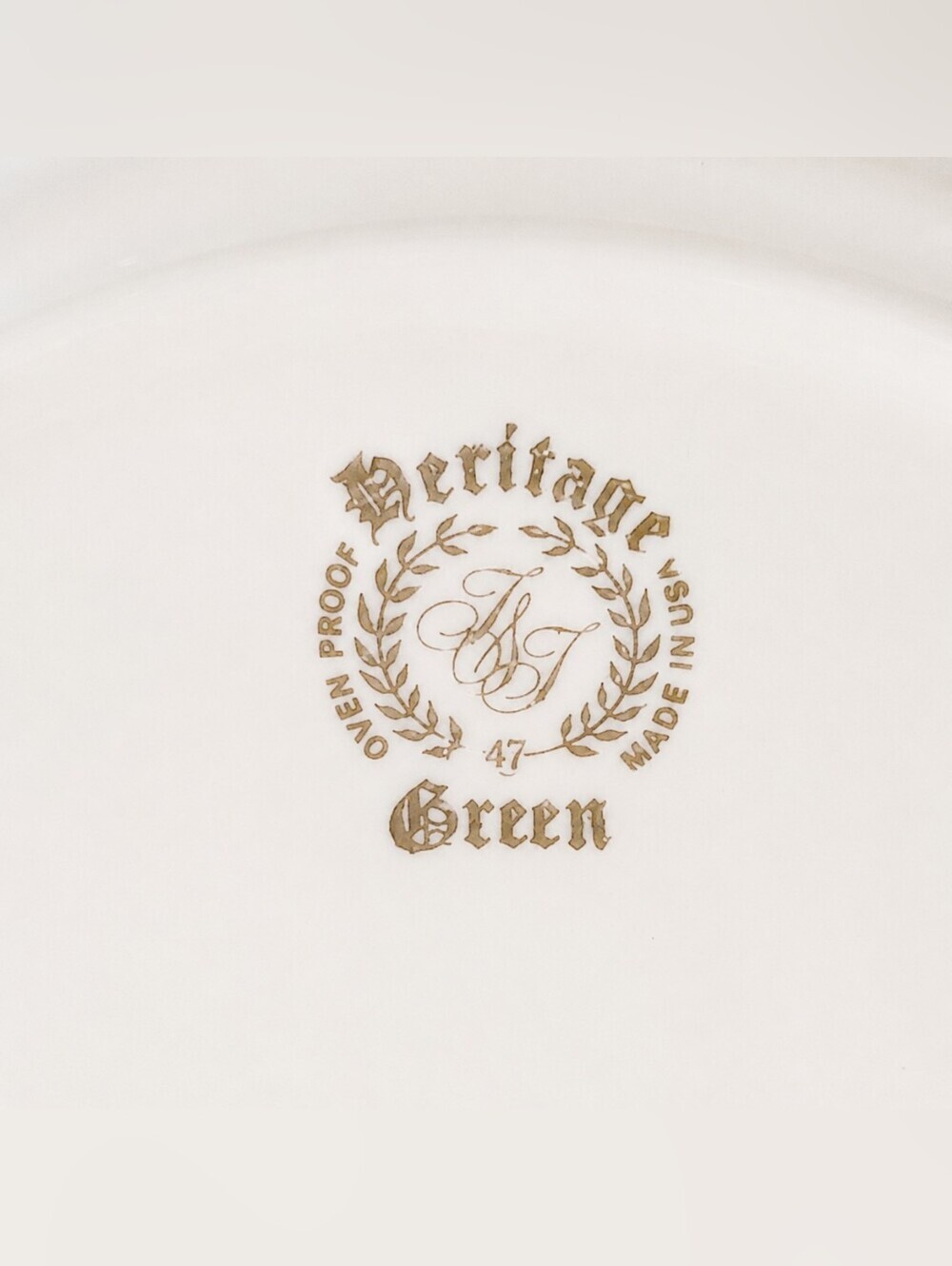Vintage JFK & RFK In Memoriam 10" Heritage Green Commemorative Plate Kennedy - Picture 3 of 3